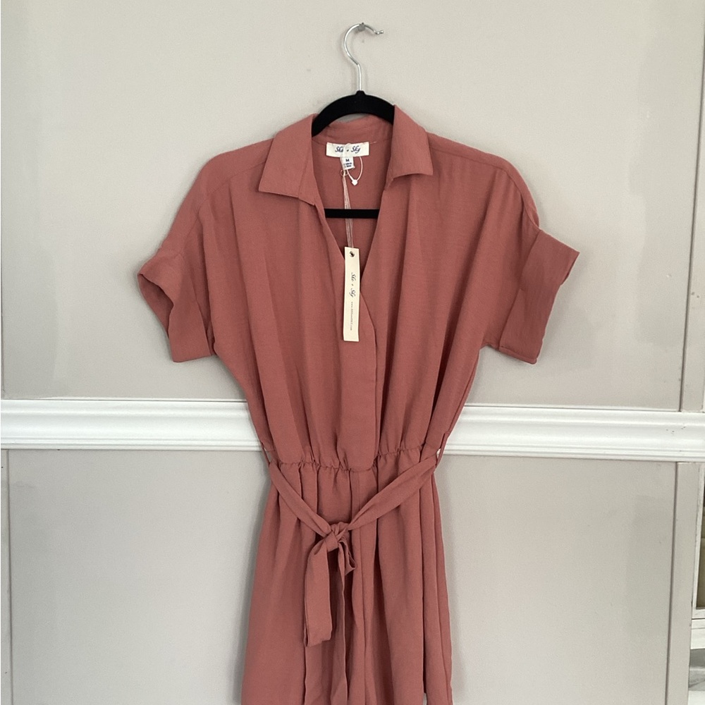 She + Sky Mauve Women Shorts Romper